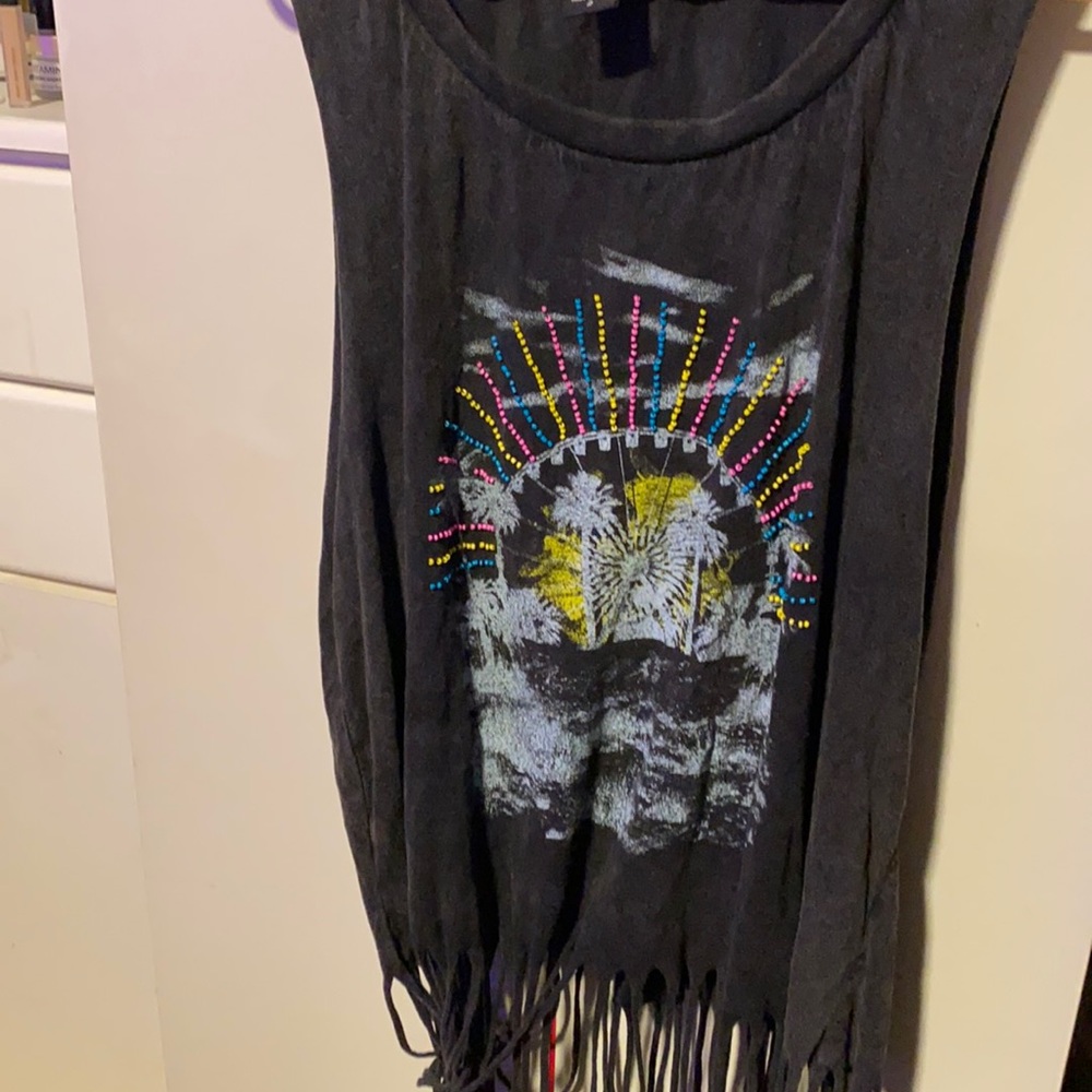 fringe beaded torrid tank